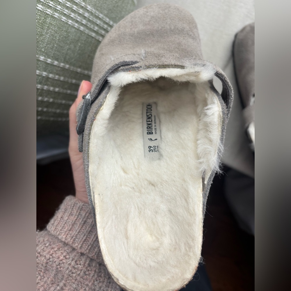 Birkenstock Shearling Boston Clogs